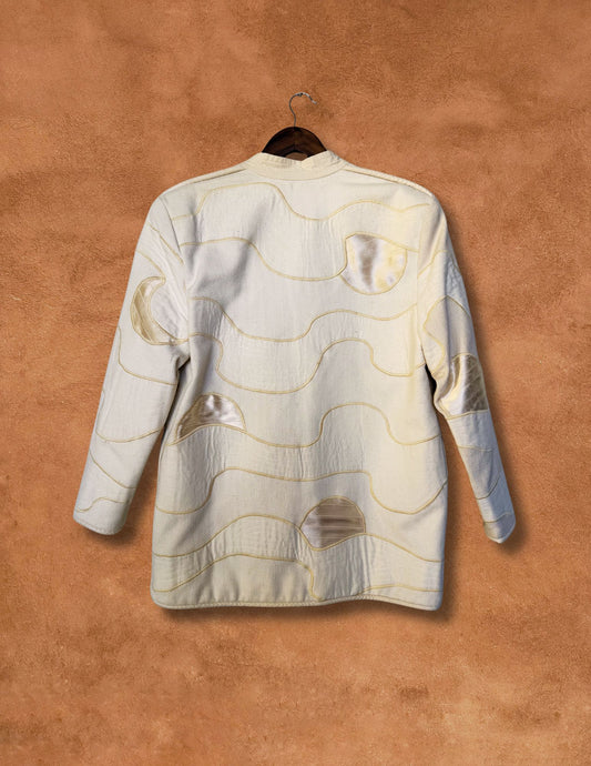 Vintage 70s Applique Folk Jacket 44 x 30