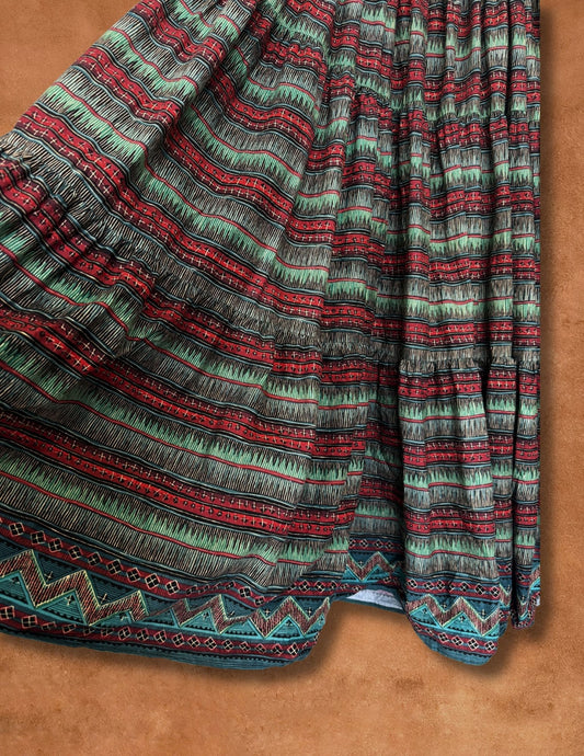 Vintage 80s Geo Southwest Skirt