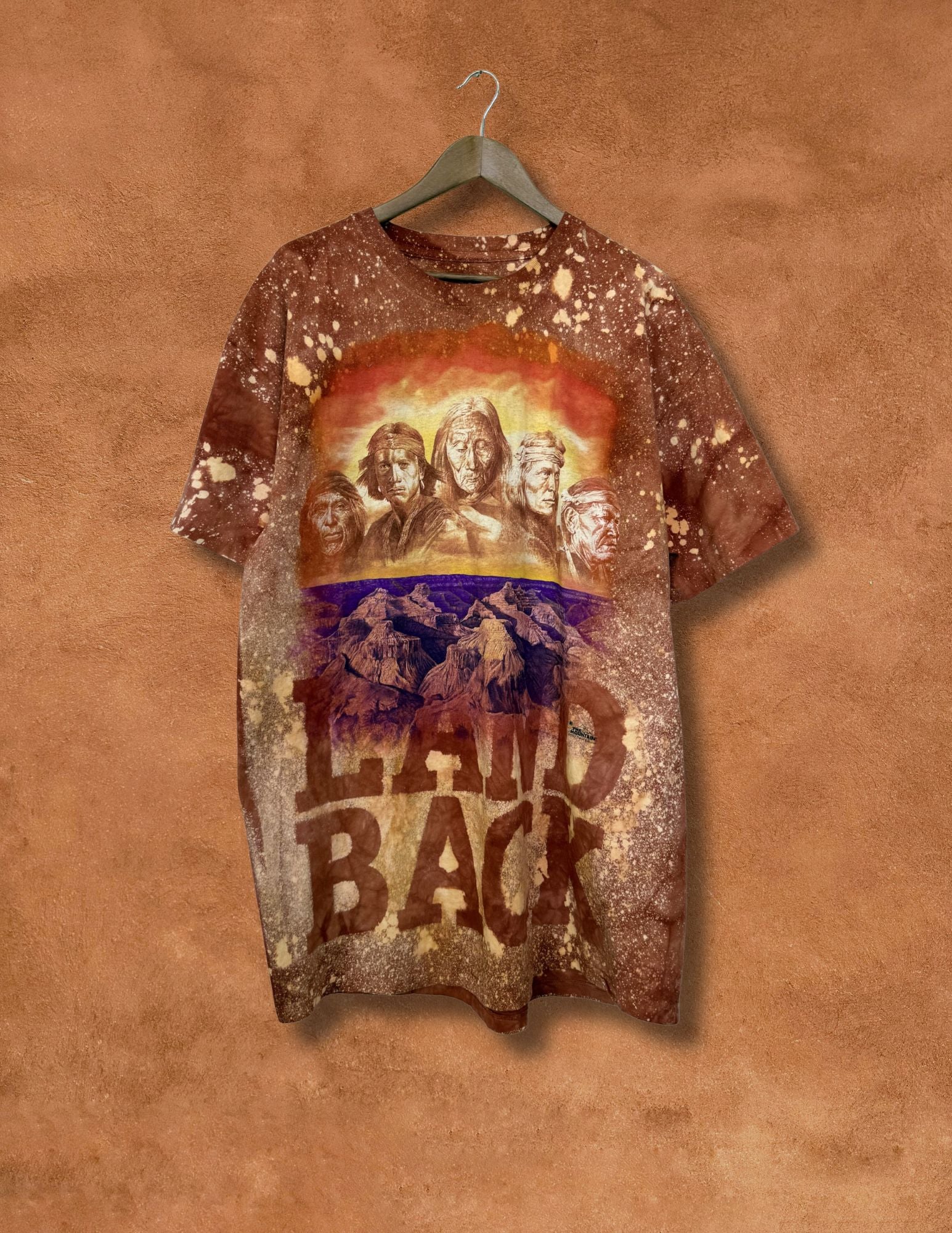 Rare Upcycled Vintage Tee- Land Back 52 x 35