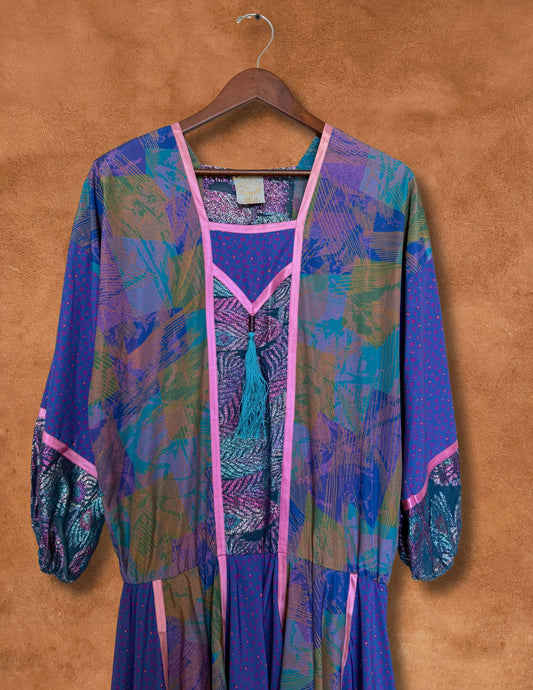 Vintage 80s Patchwork Dress