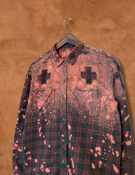 Upcycled Vintage Plaid Flannel Shirt - 7 of 44