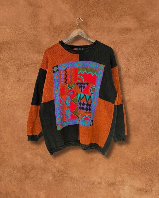 Vintage 80s Abstract Sweater