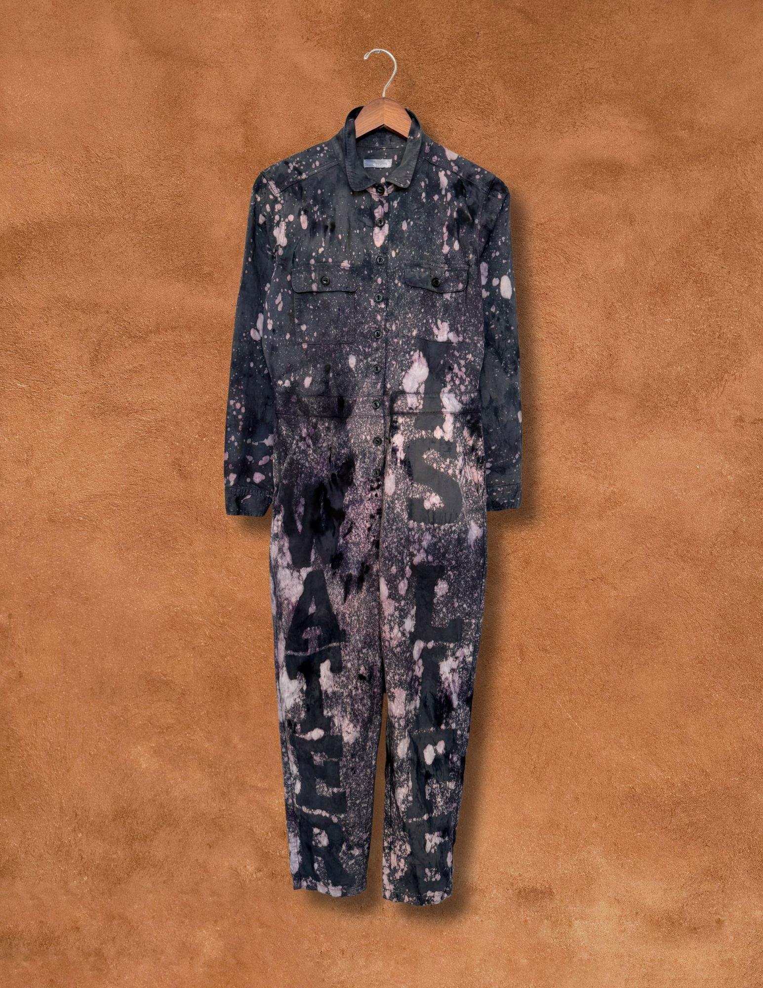 Vintage Denim 90s Flysuit- Water is Life 38 x 27 S