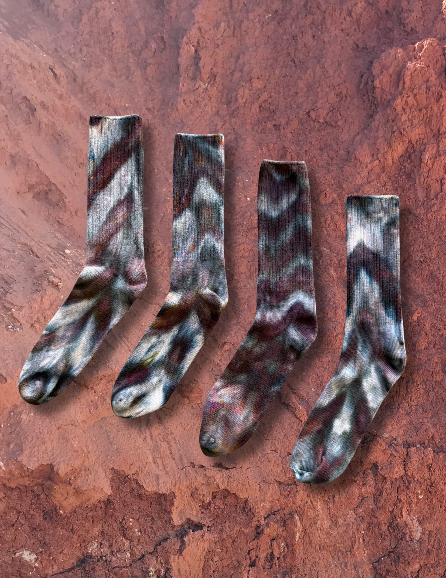 Limited Edition Hand Dyed Softest Socks- Arctic