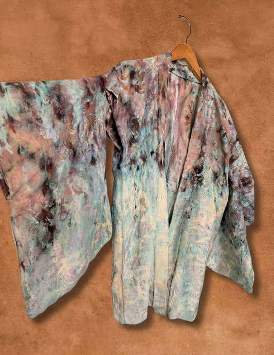 Upcycled Vintage Silk Kimono Jacket