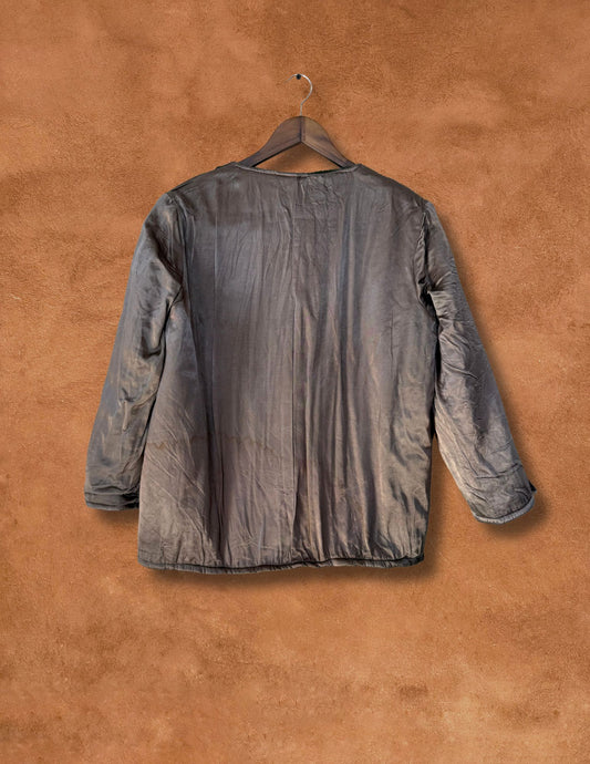 Vintage Mid-Century Greek Military Reversible Satin Jacket A