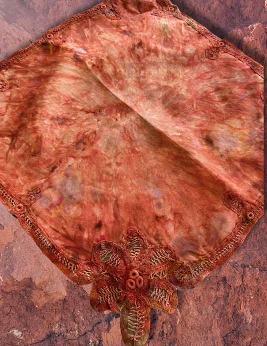 Upcycled Vintage Linen Hankerchief