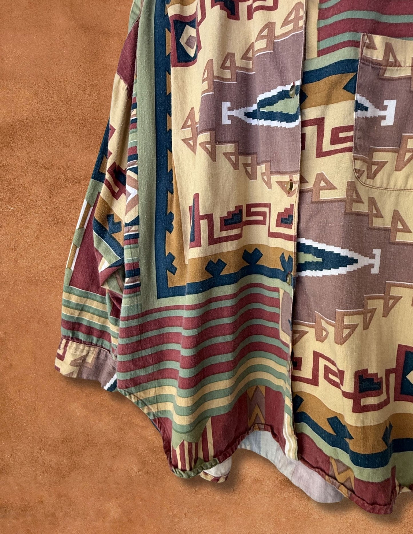 Vintage 90s Southwest Shirt 58 x 26