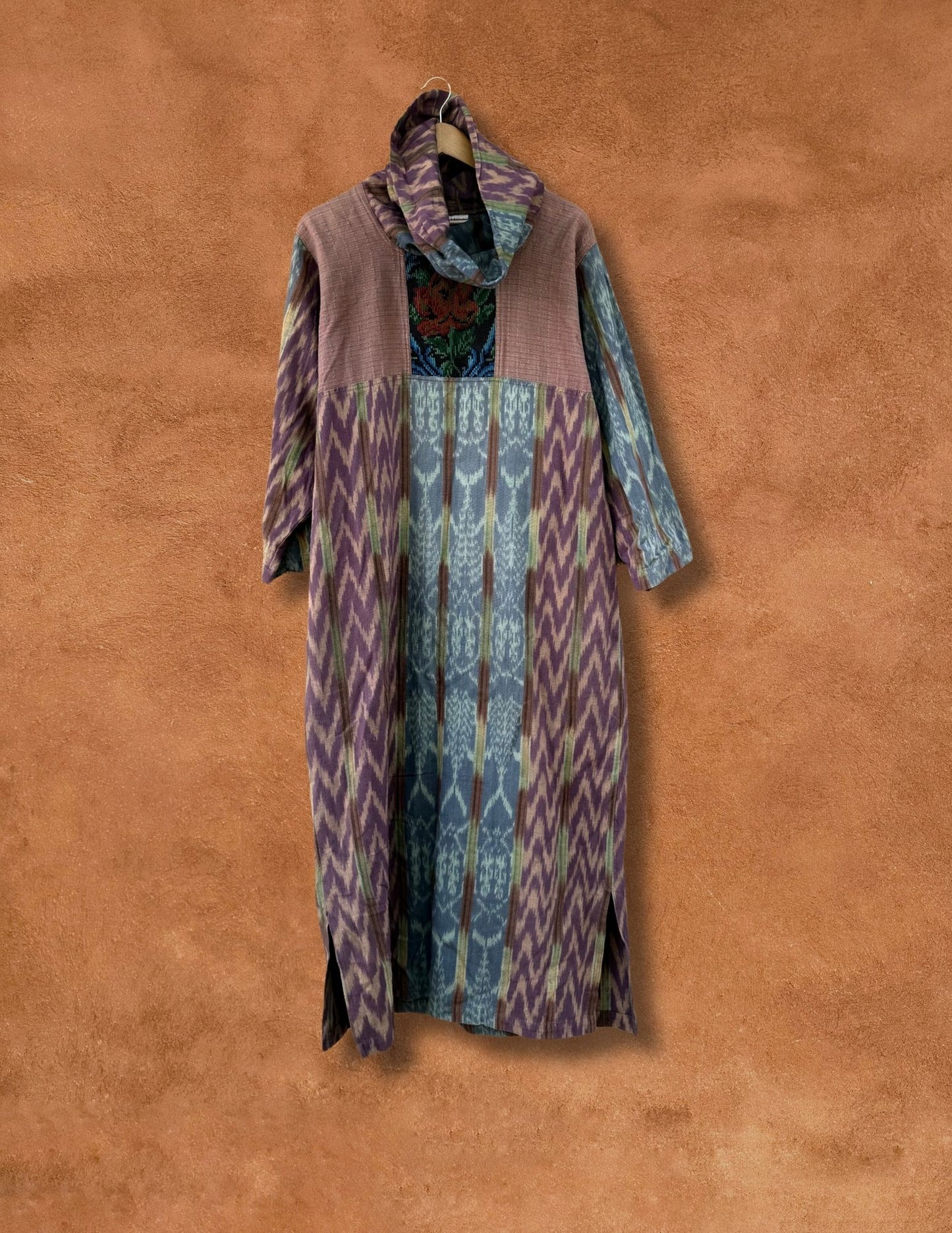 Vintage 70s Ikat Dress