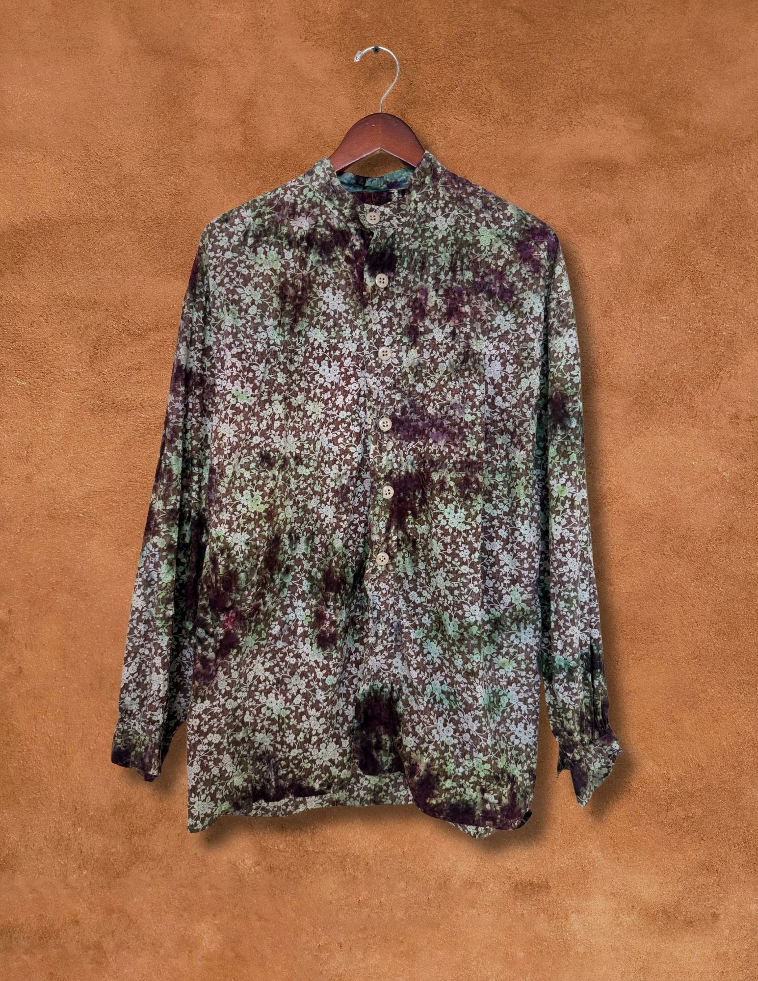 Upcycled Vintage Floral Workwear Shirt