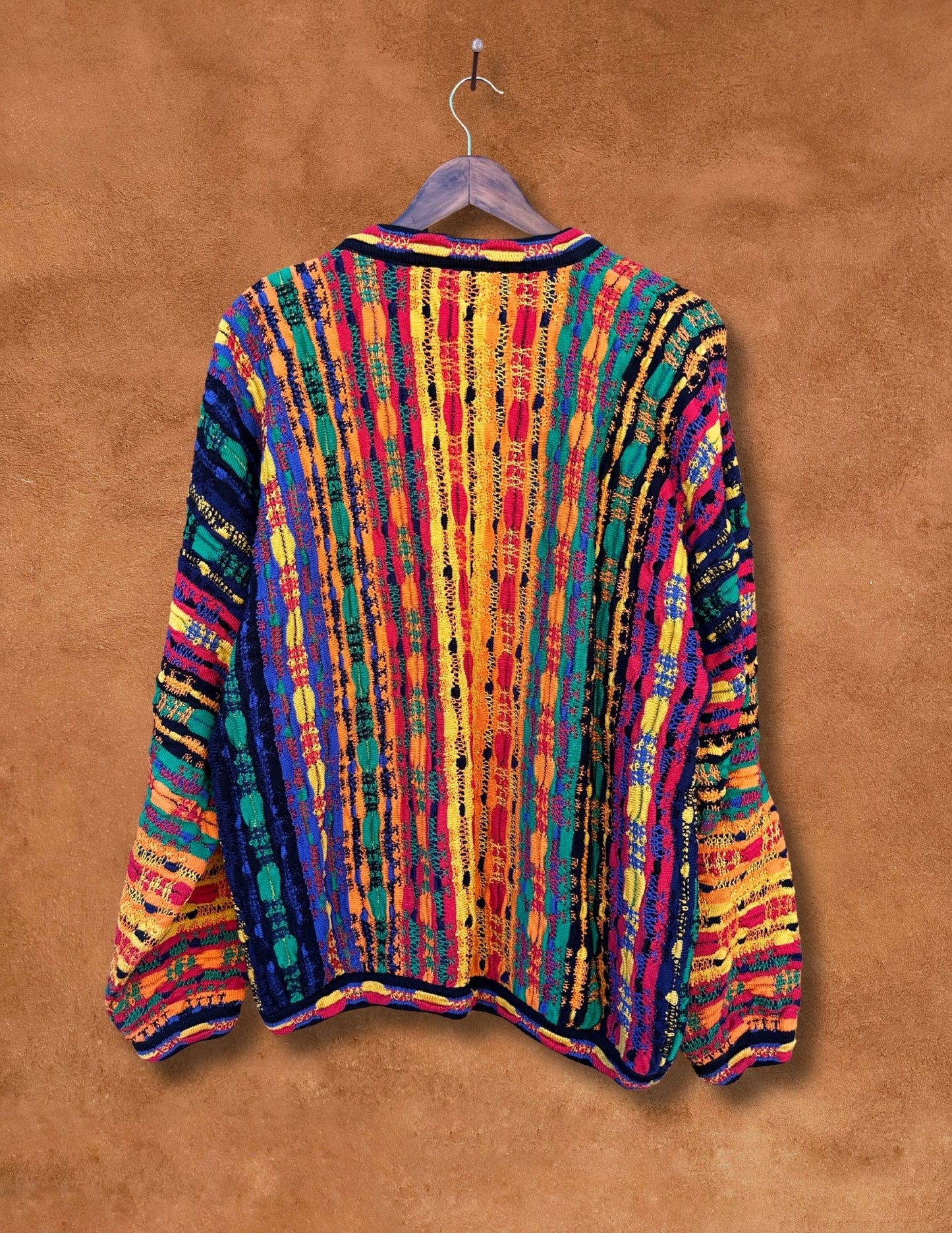 Vintage 80s Technicolor Abstract Sweater