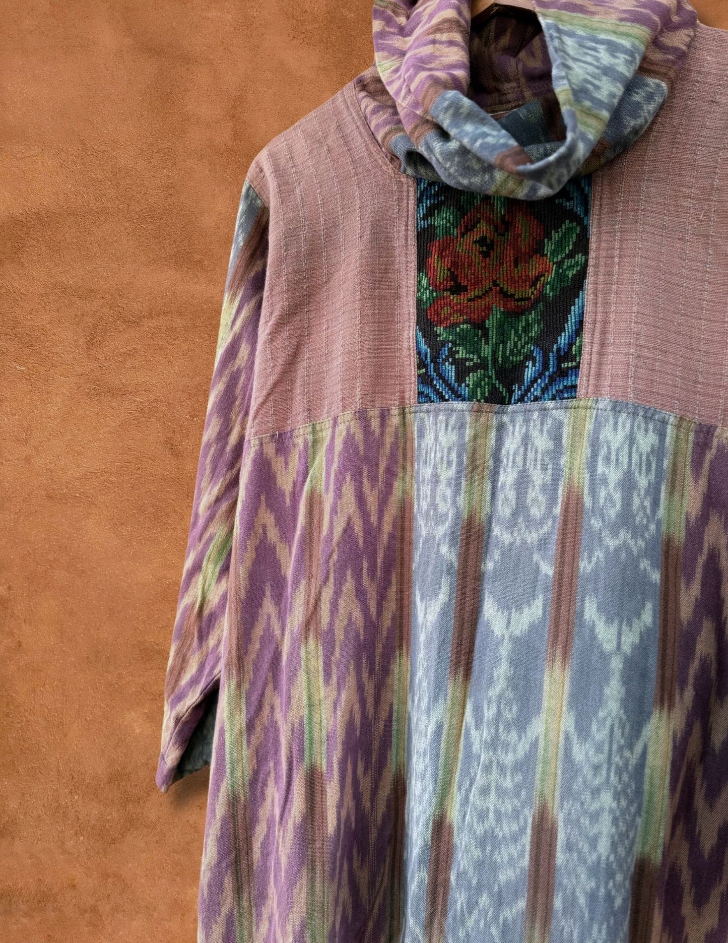 Vintage 70s Ikat Dress