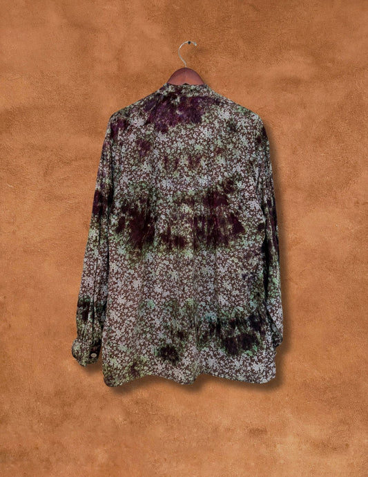 Upcycled Vintage Floral Workwear Shirt