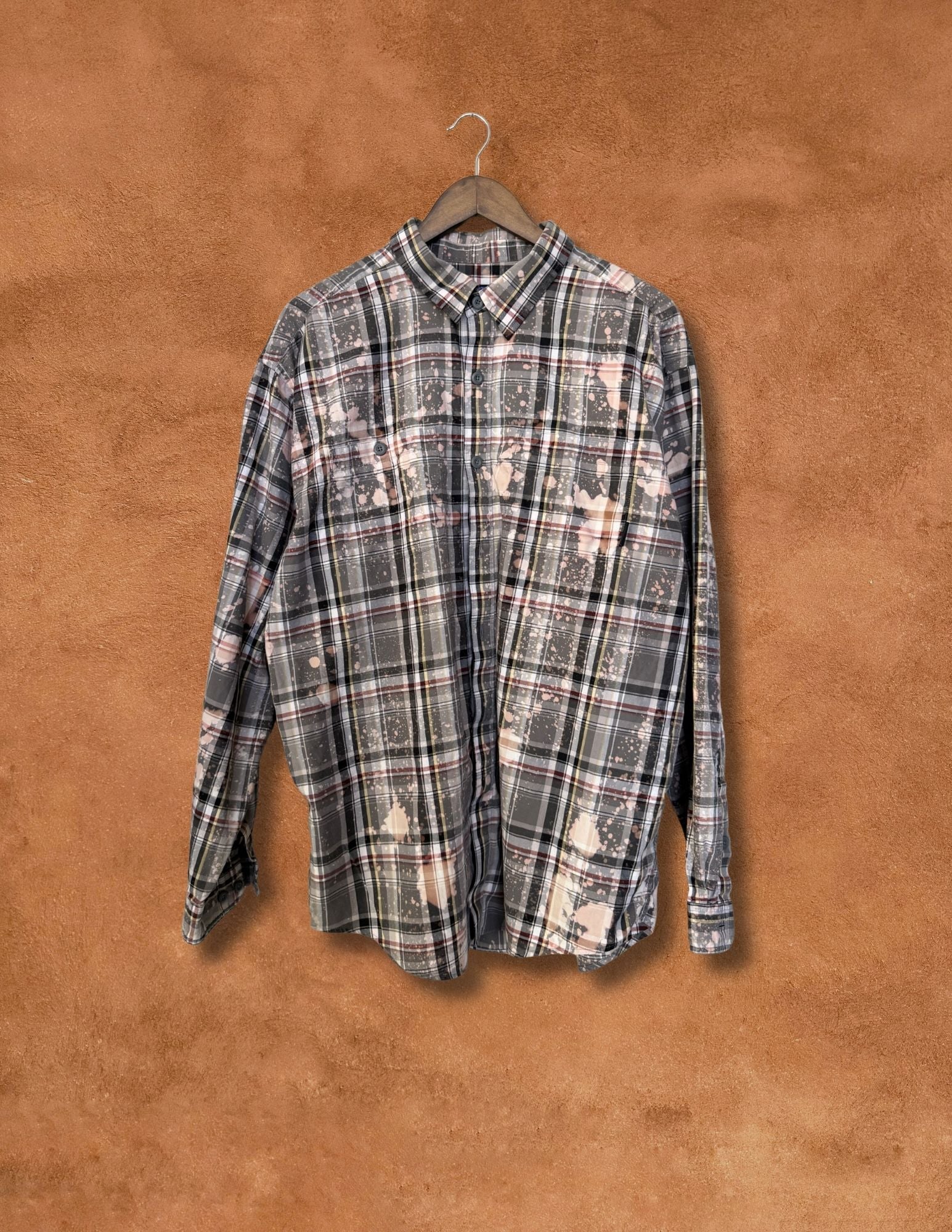Upcycled Vintage Plaid Poplin Patagonia Shirt - 48 x 31