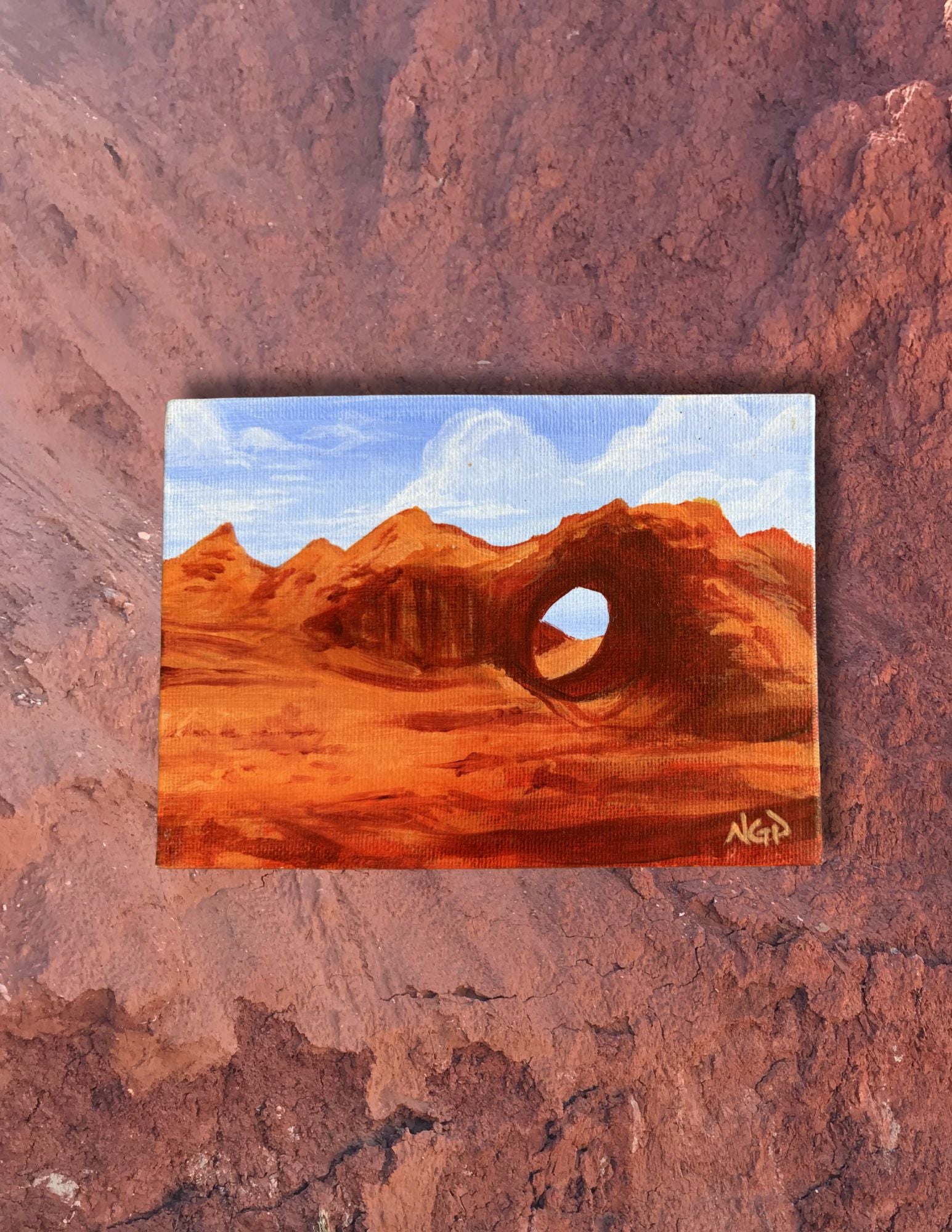 Navajo Made Window Rock Painting