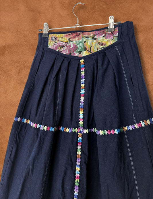 Vintage 70s Guatemalan Skirt 27 x 33