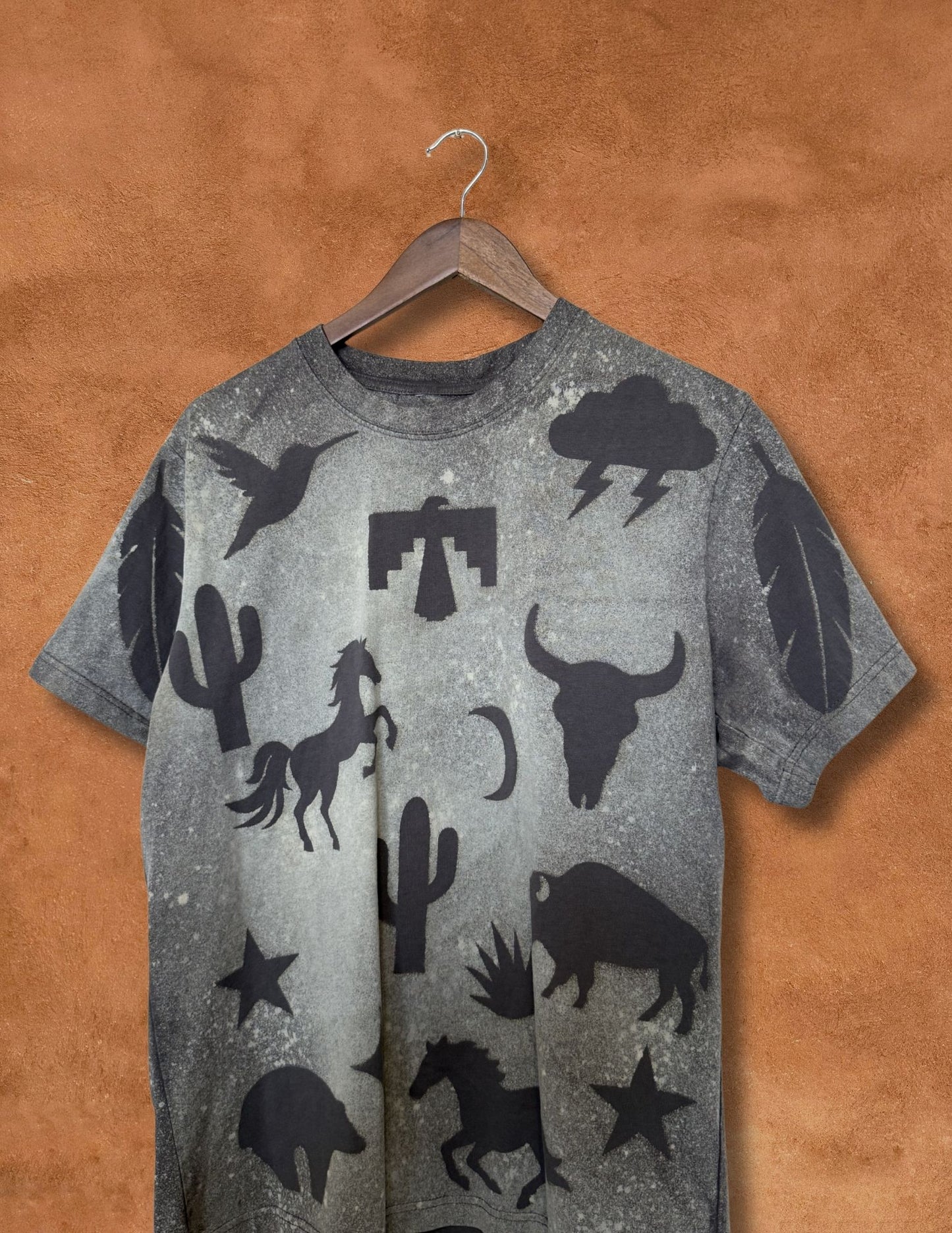 Upcycled Vintage Tee- 44 x 27 Eclectic Southwest