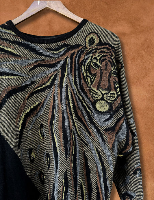 Vintage 80s Tiger Sweater