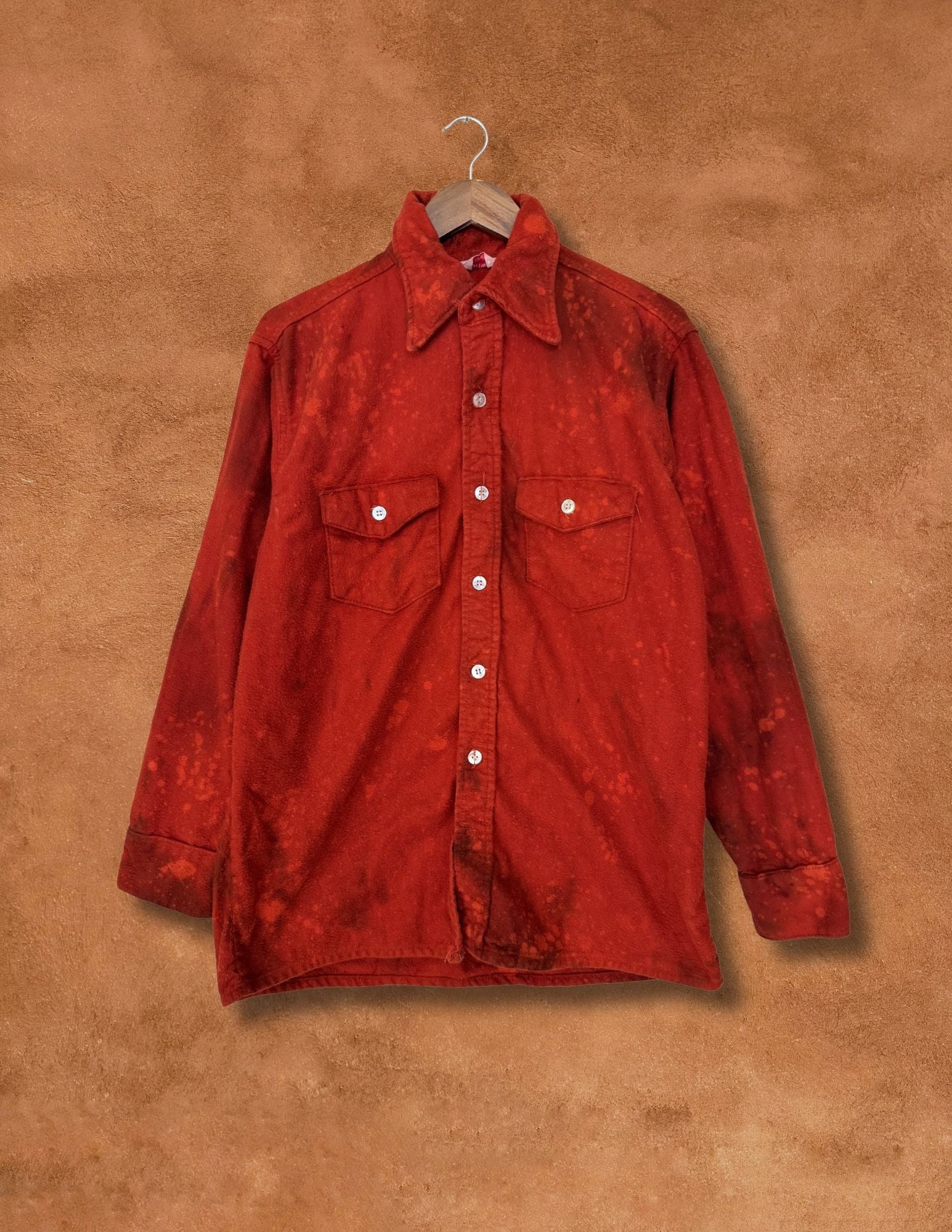 Upcycled Vintage Moleskin Shirtjacket - 48 x 30 RESIST