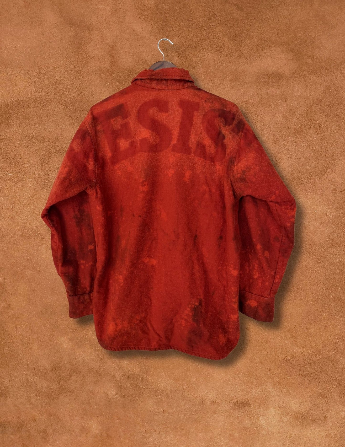 Upcycled Vintage Moleskin Shirtjacket - 48 x 30 RESIST