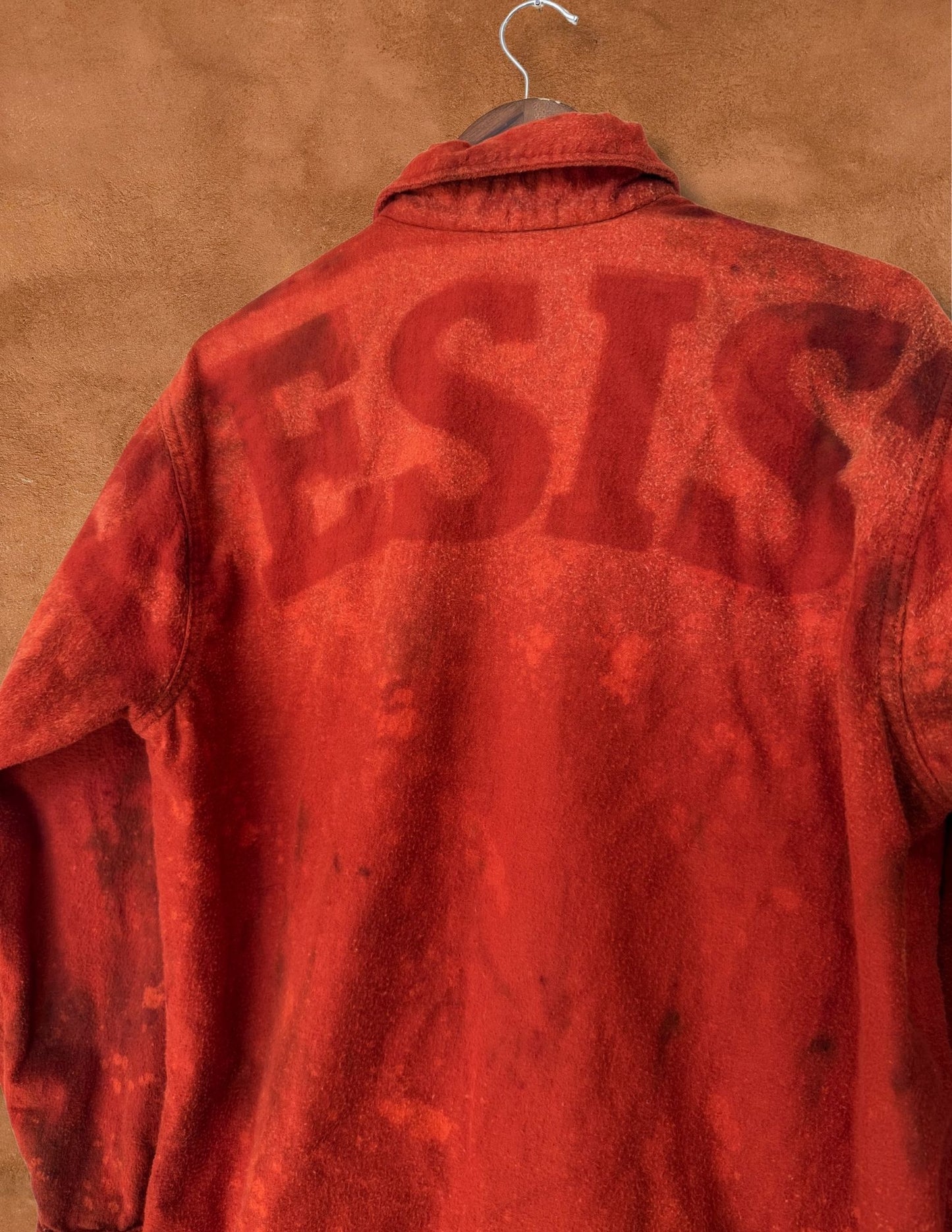 Upcycled Vintage Moleskin Shirtjacket - 48 x 30 RESIST