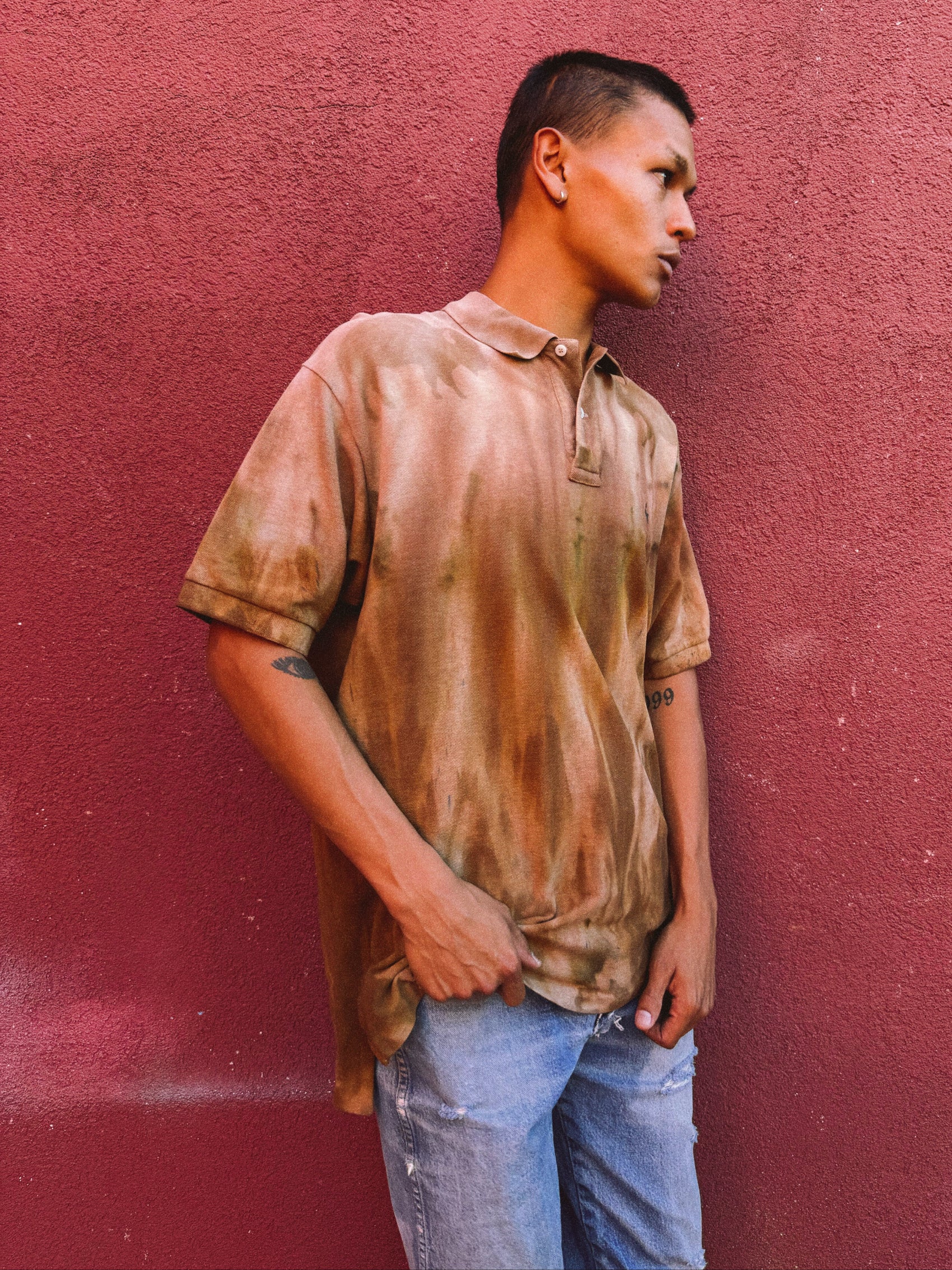 Upcycled Vintage Polo- Buffalo 48 X 30