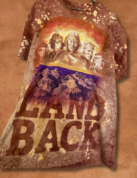 Rare Upcycled Vintage Tee- Land Back 52 x 35