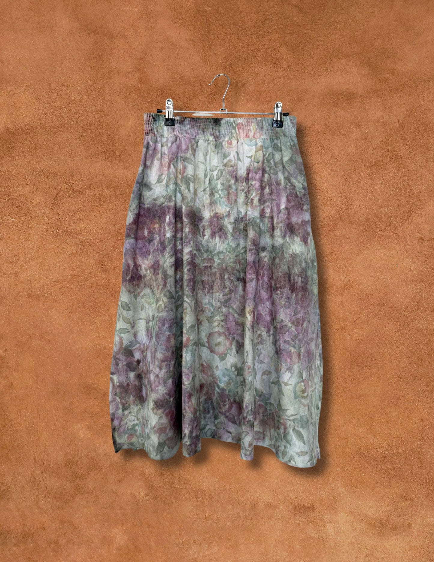 Upcycled Vintage 80s Floral Skirt
