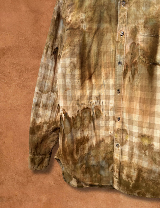 Upcycled Vintage Check Shirt 42 x 29