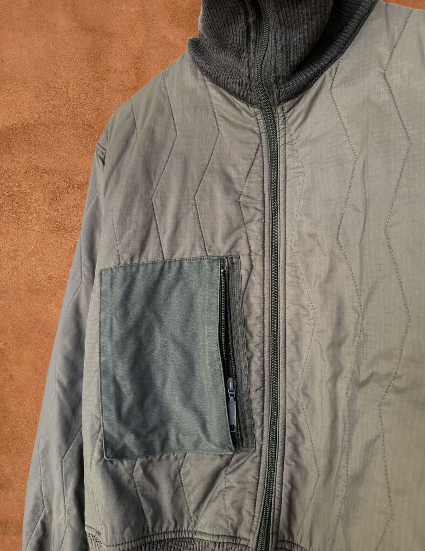 Vintage Military German Quilted Jacket 48