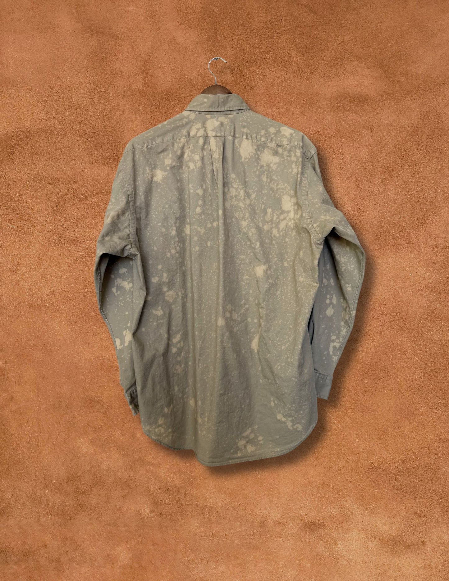 Upcycled Vintage Menswear Shirt-  Land Back 50 x 31