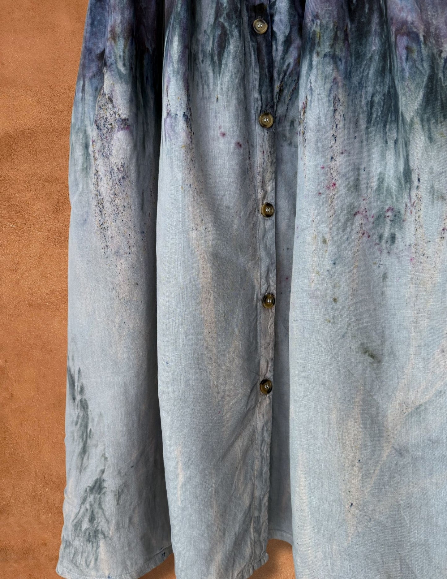 Upcycled Vintage Linen Slip Dress 38 x 37