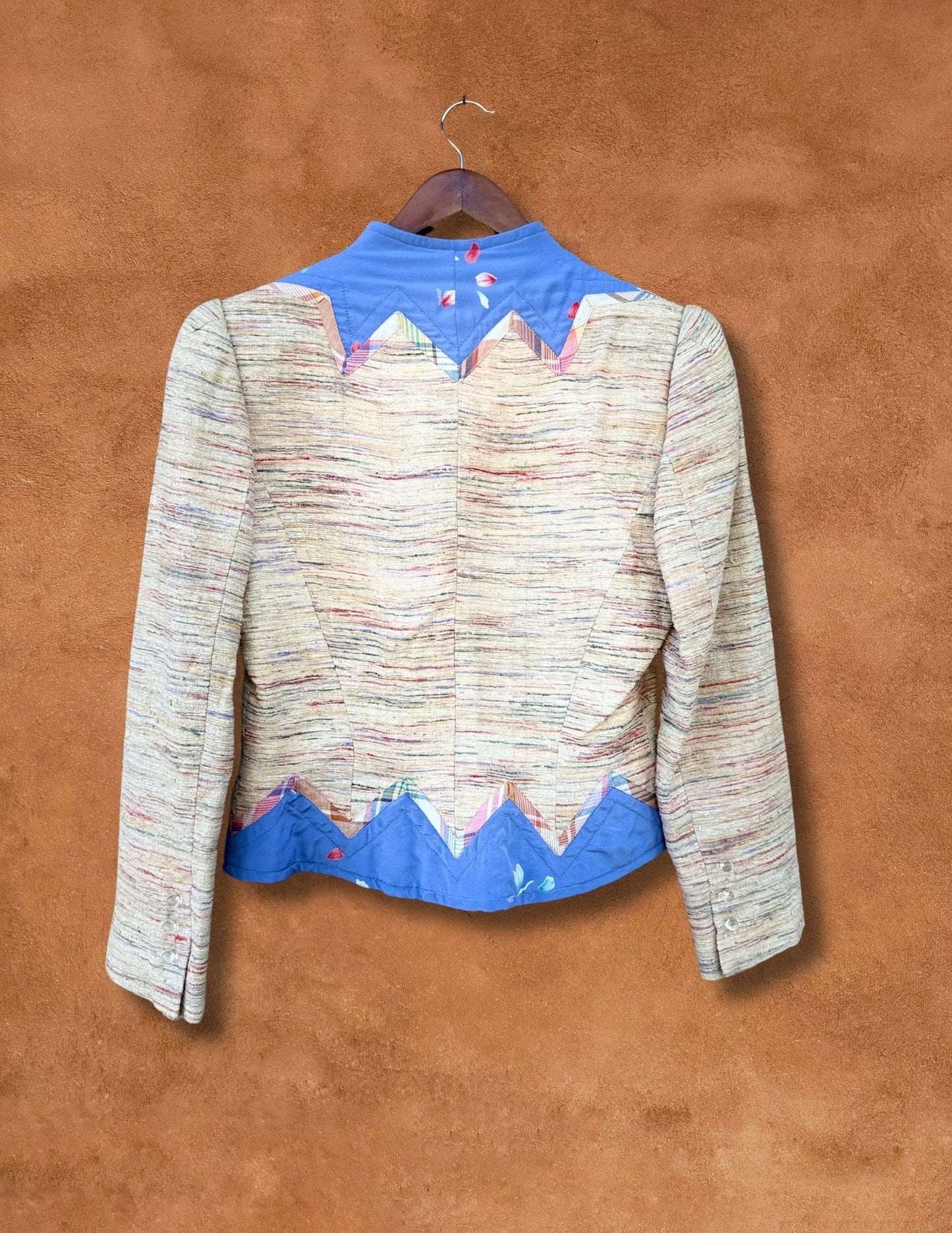 Vintage 70s 3PC Raw Silk Suit Set