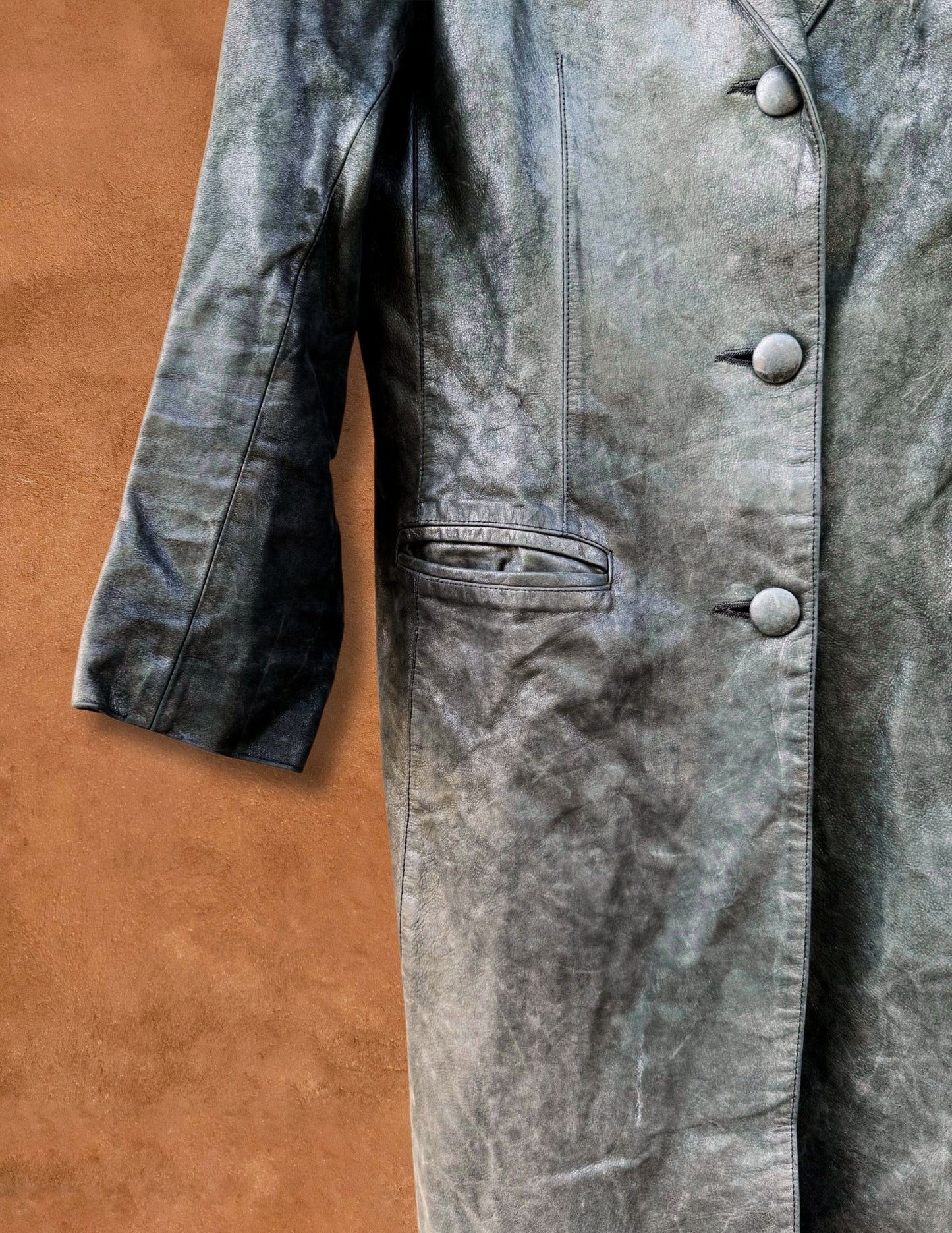 Vintage 90s Matrix Leather Jacket