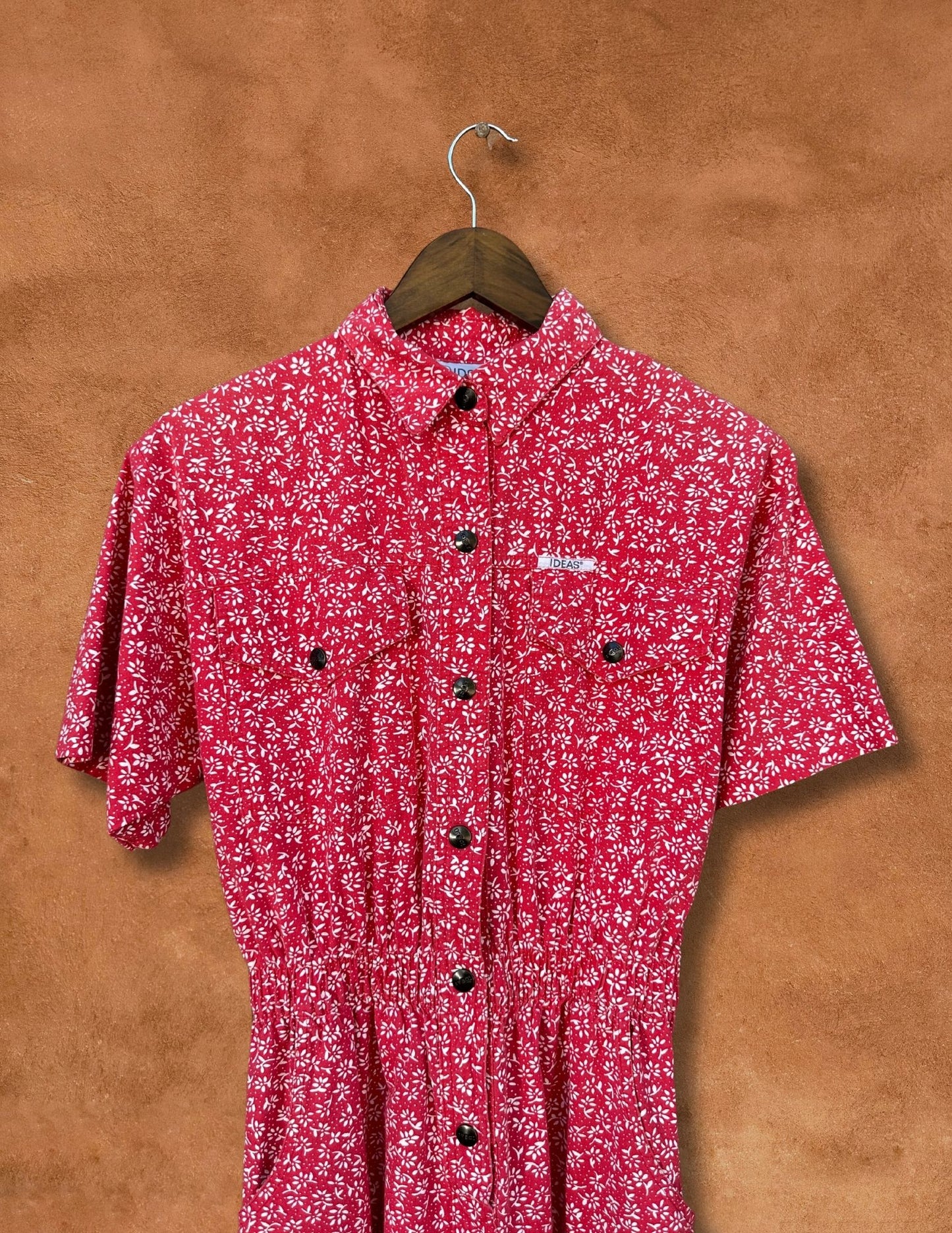 Vintage 80s Floral Jumpsuit