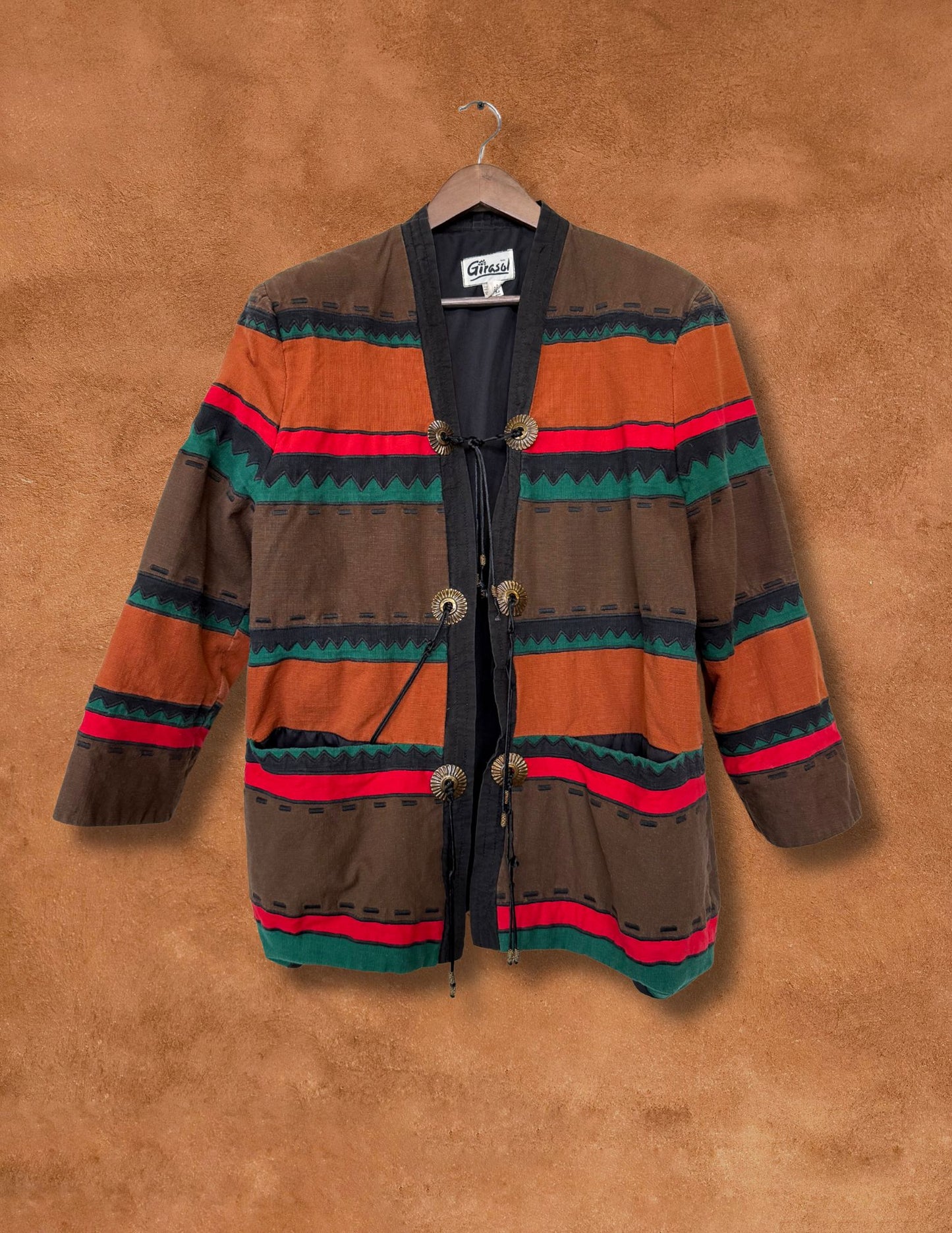 Vintage Mexican 70s Folk Art Jacket