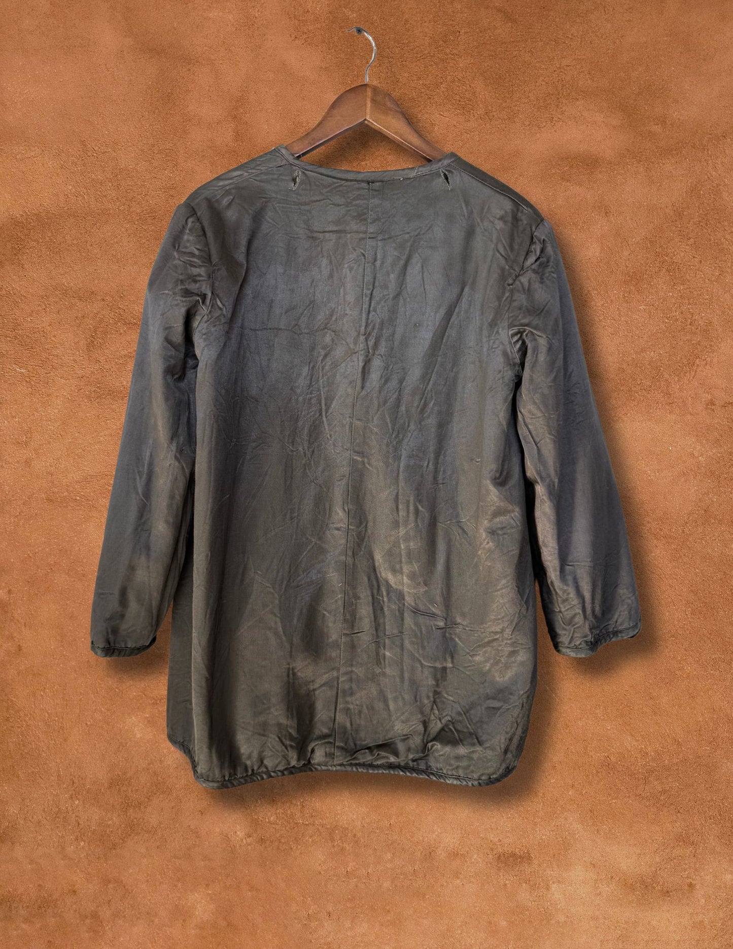 Vintage Mid-Century Greek Military Reversible Satin Jacket B