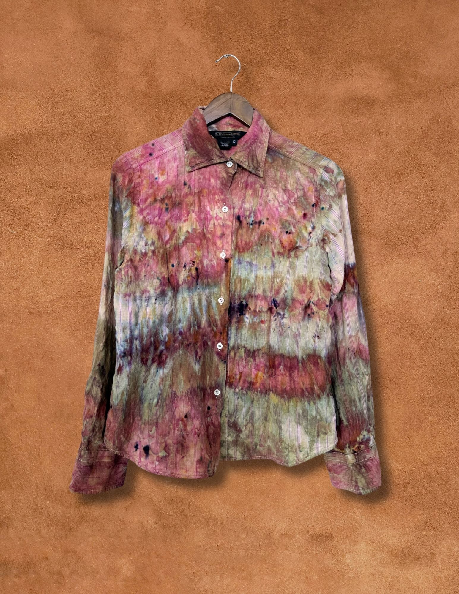 Upcycled Vintage Linen Shirt 38 x 26