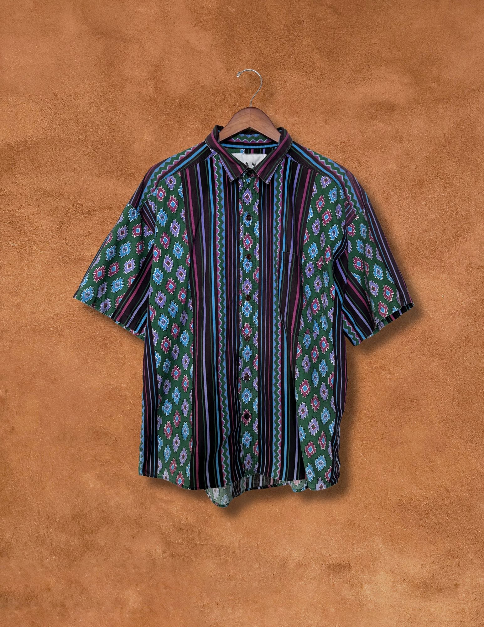 Vintage 80s Southwest Shirt 48 x 29