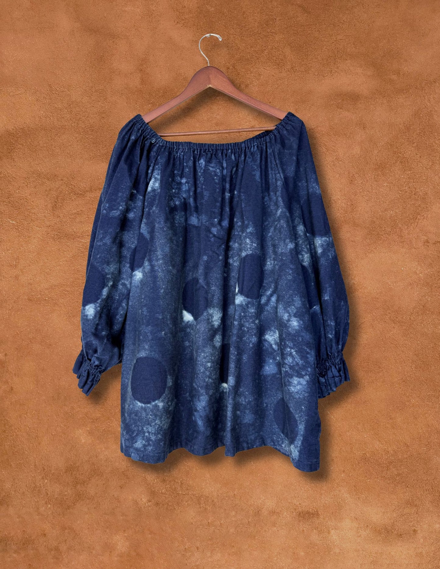 Upcycled Vintage Linen Poet Blouse 64 x 29