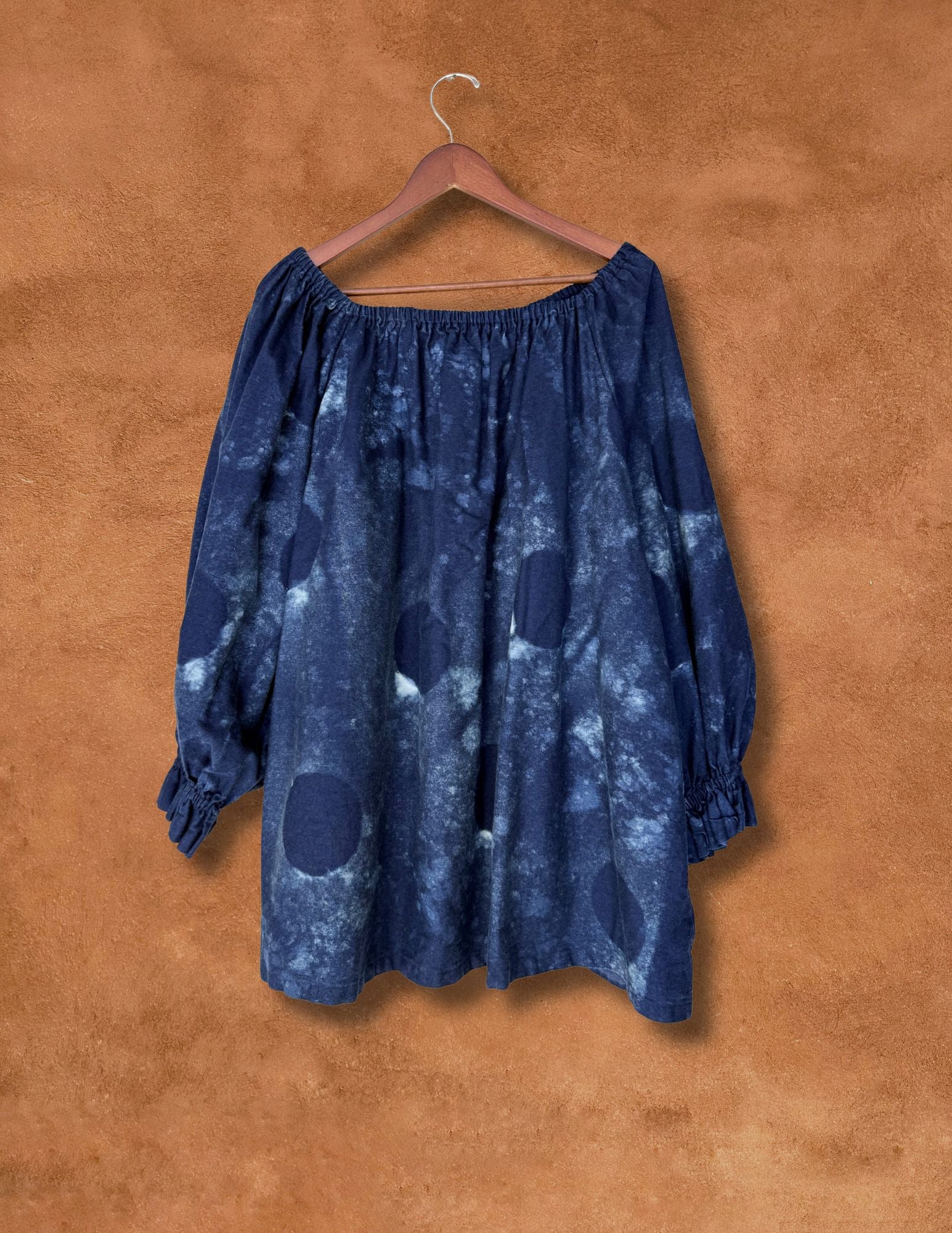 Upcycled Vintage Linen Poet Blouse 64 x 29