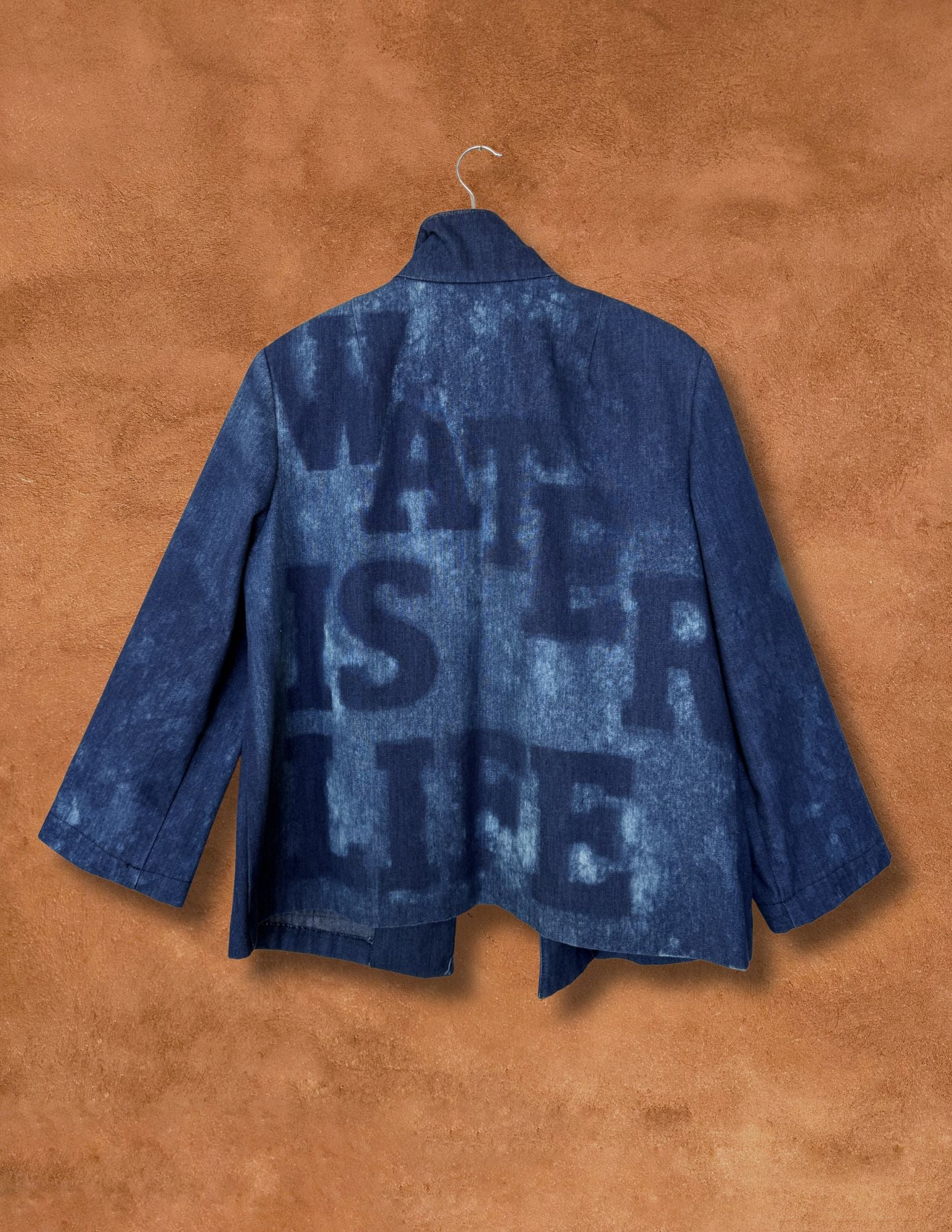 Upcycled Vintage 70s Denim Blazer 48 x 28