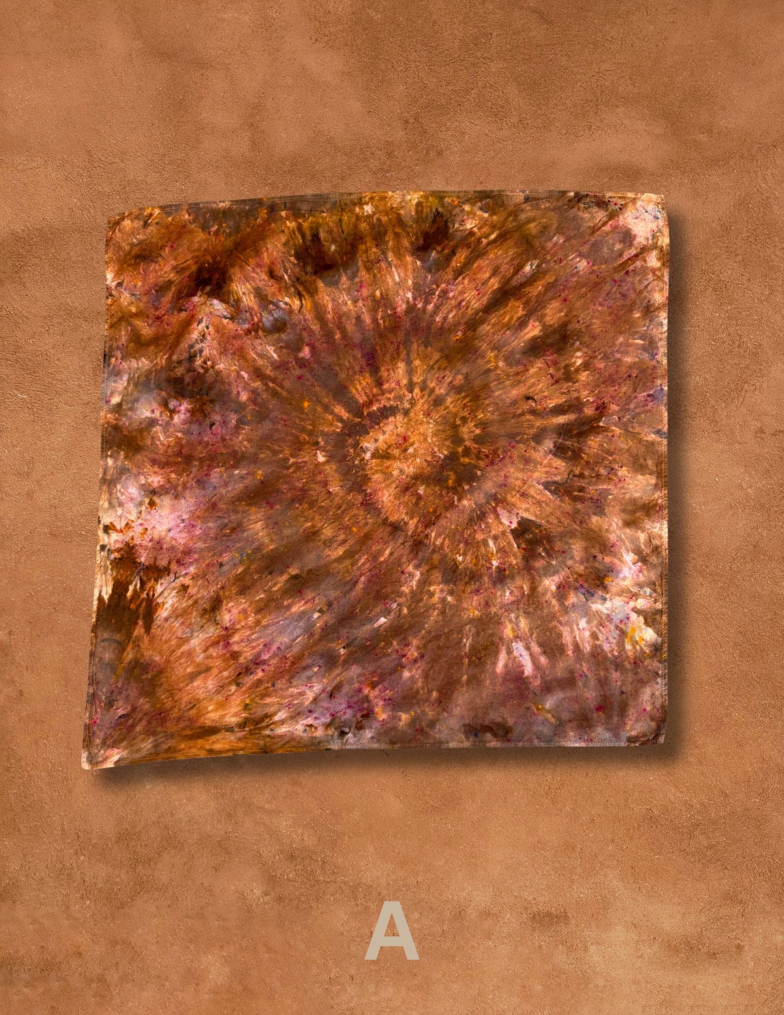 Limited Edition Hand Dyed Organic Cotton Bandana - Maple Leaf