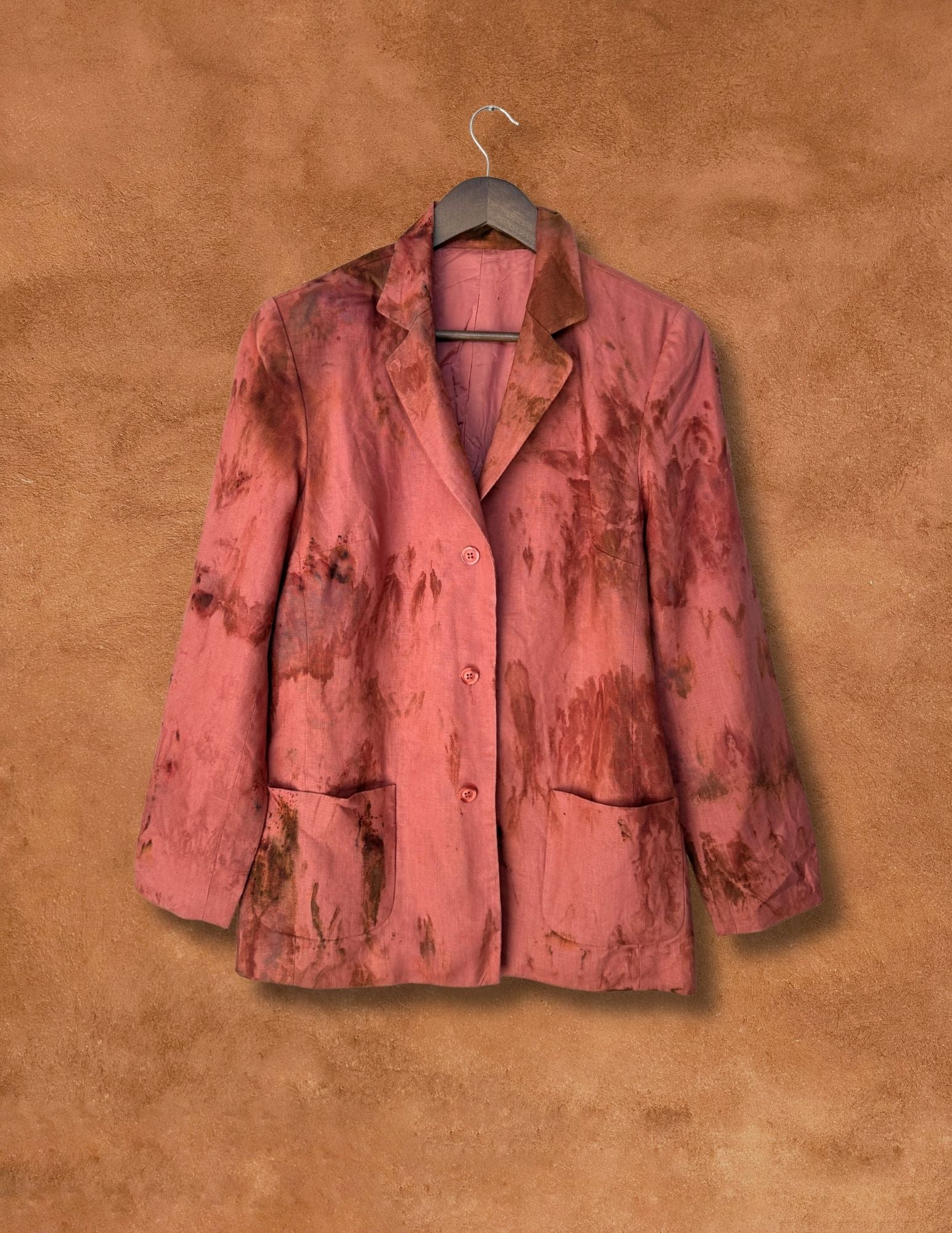 Upcycled Vintage Linen Blazer 38 x 28