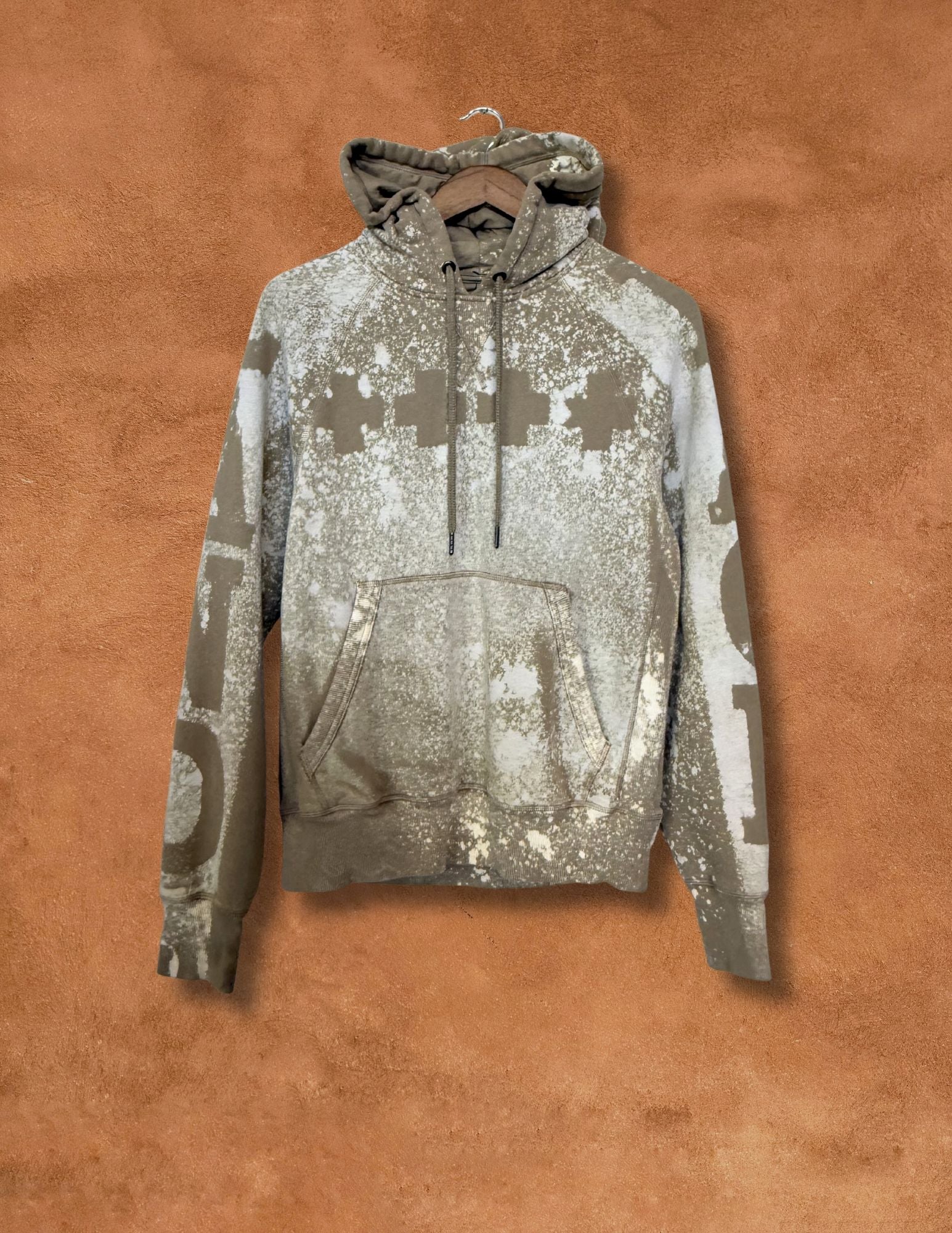 Upcycled Vintage Hoodie- 42 x 25 Land Back