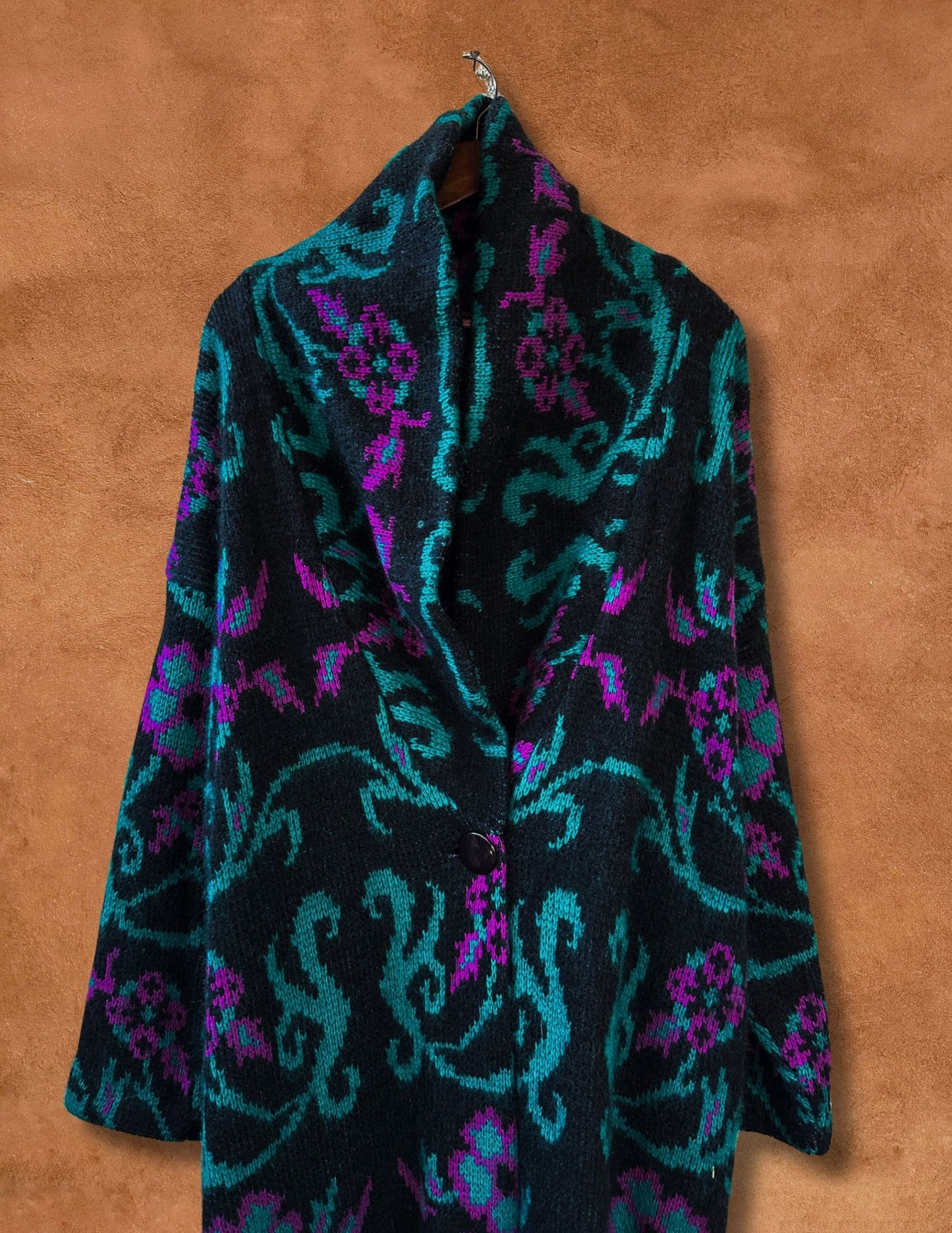 Vintage 80s Flourish Cocoon Sweater