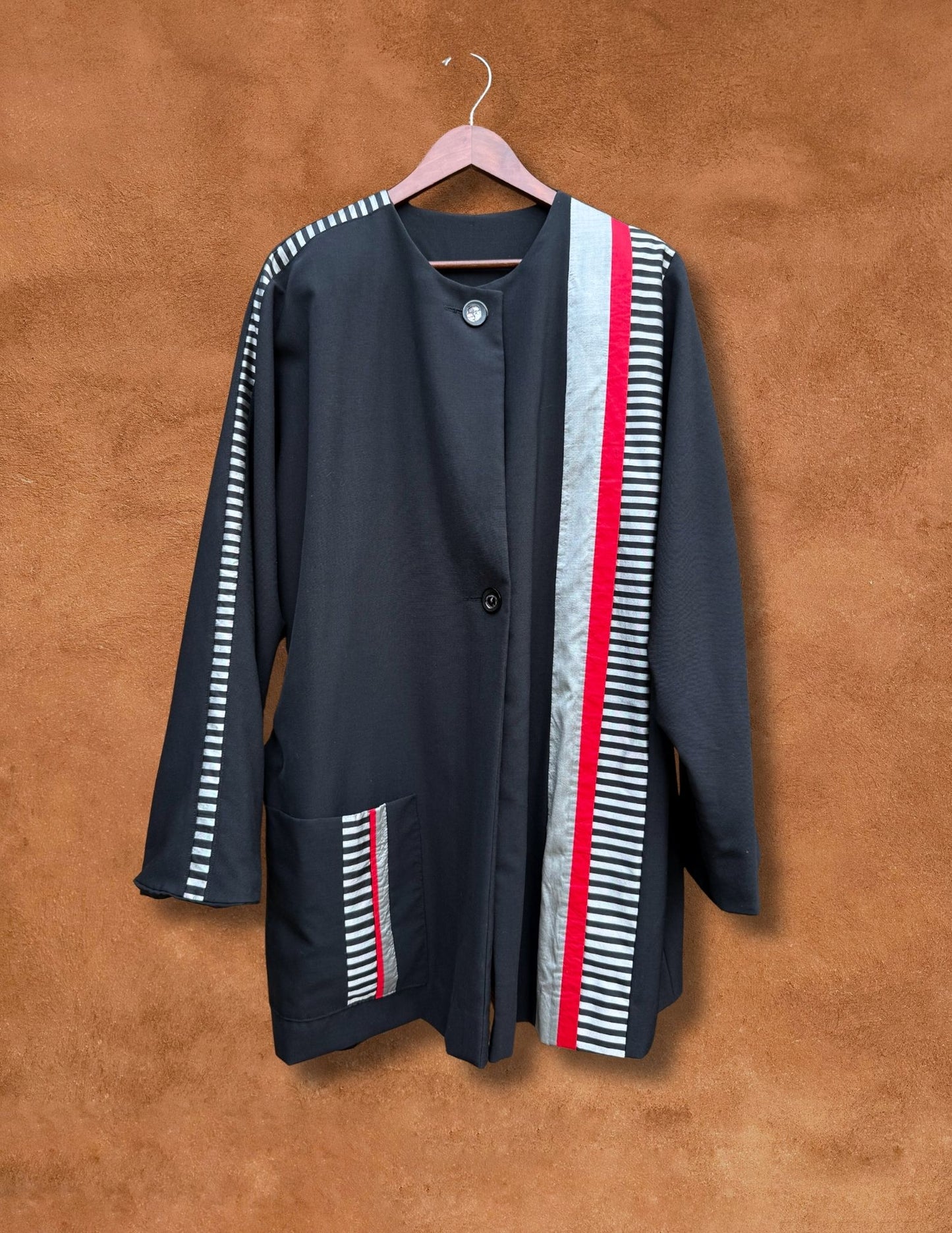 Vintage 80s Silk Patchwork Jacket