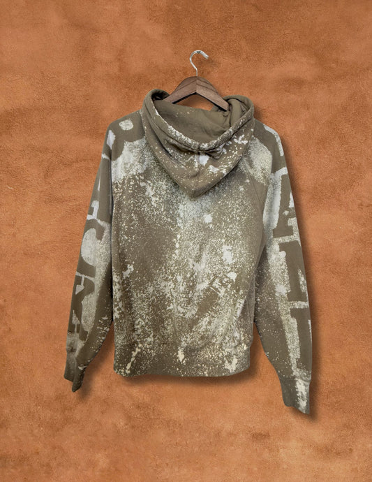 Upcycled Vintage Hoodie- 42 x 25 Land Back