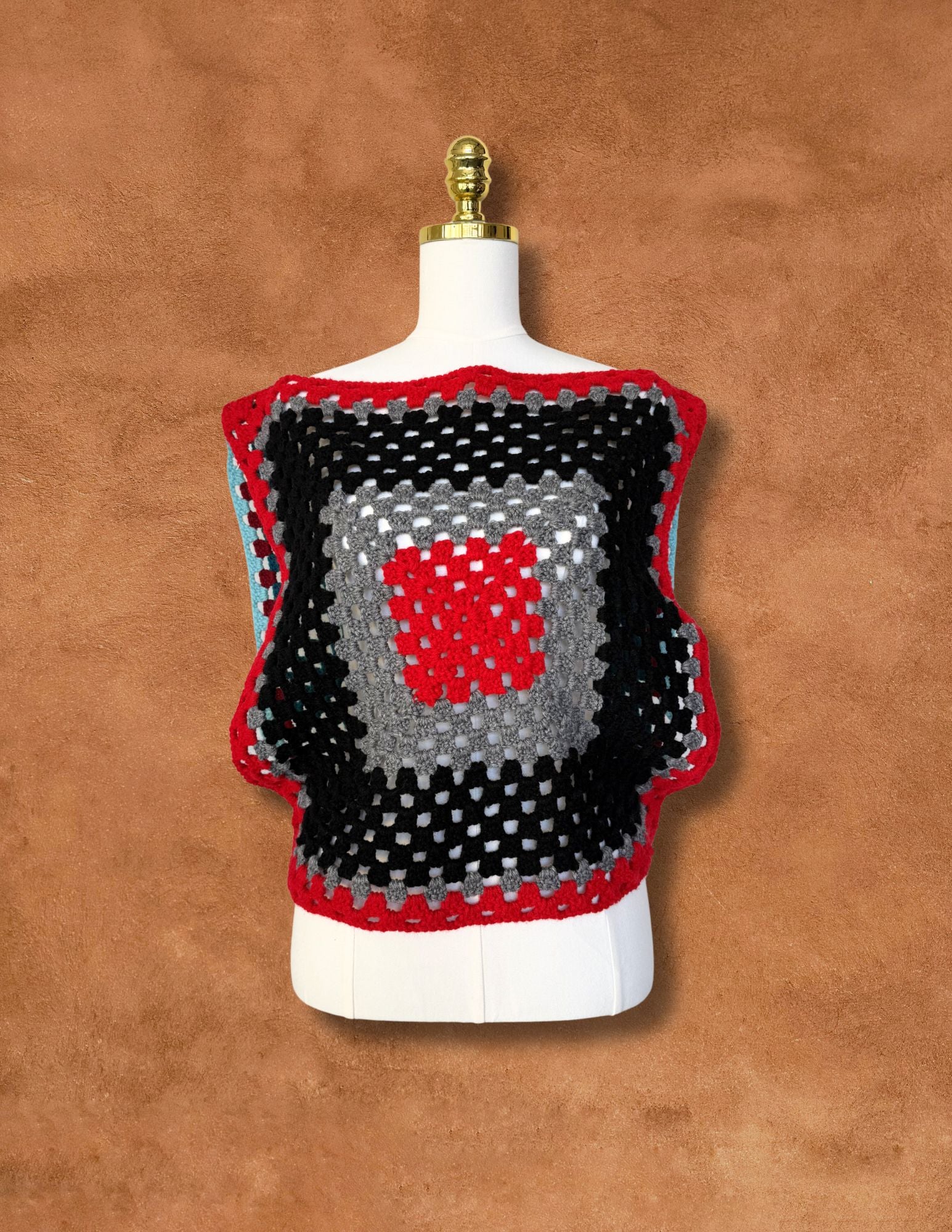 Upcycled Vintage Crochet Crop Top