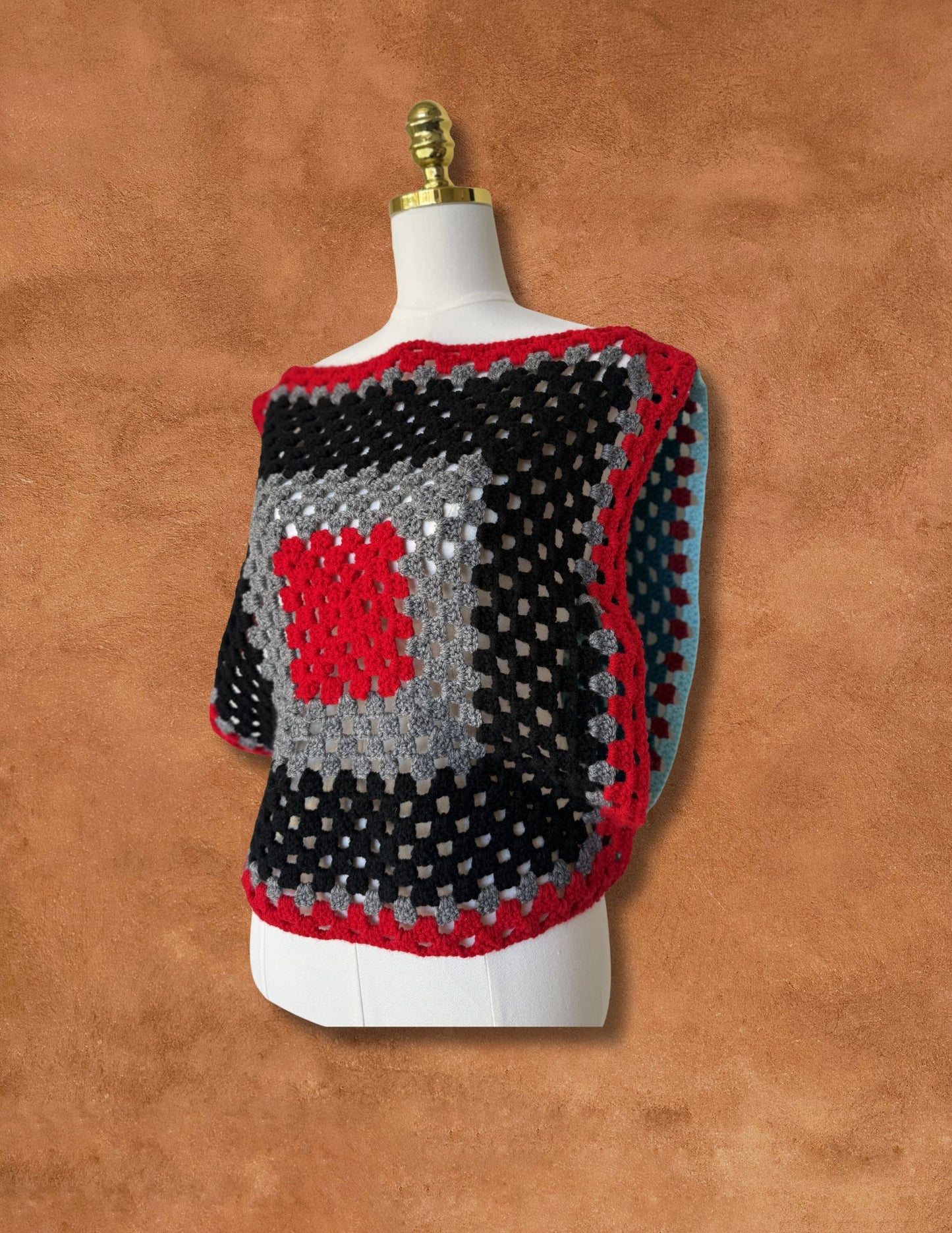 Upcycled Vintage Crochet Crop Top